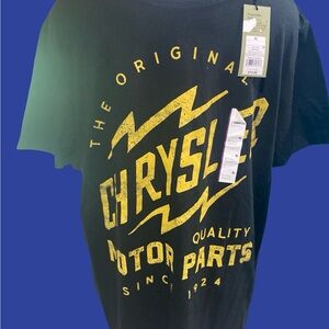 Black and Yellow Chrysler Graphic T-Shirt